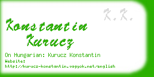 konstantin kurucz business card